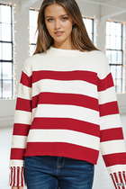 Striped Sweater - Red