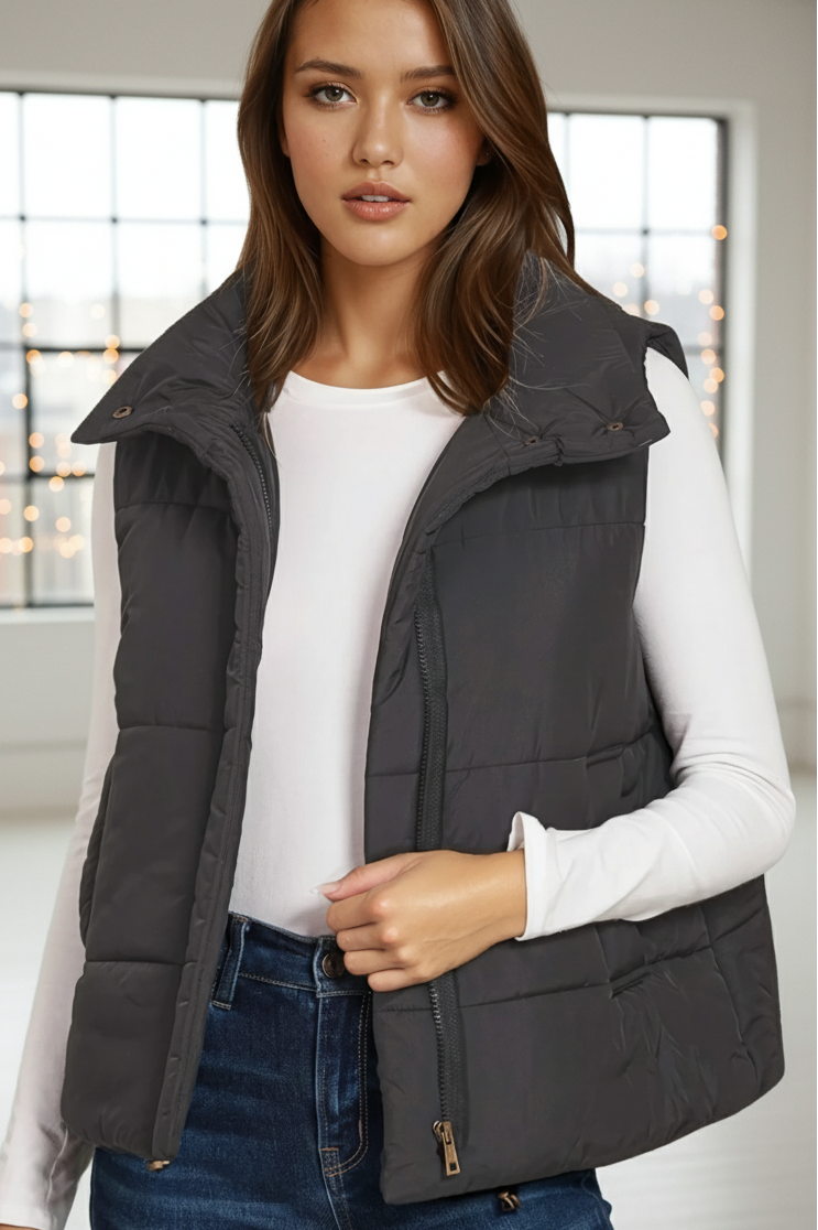 Puffer Vest - Black