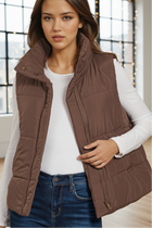 Puffer Vest - Brown