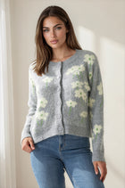 Pastel Daisy Knit Cardigan