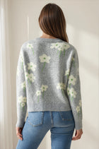 Pastel Daisy Knit Cardigan