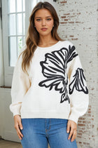 Flower Stitch Sweater