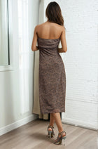 Mesh Tube Dress - Leopard Print