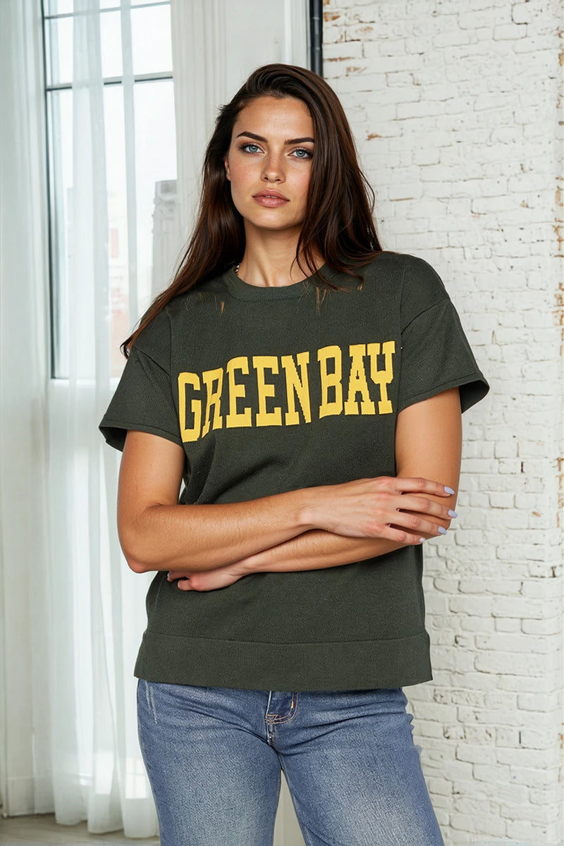Green Bay Jacquard Sweater