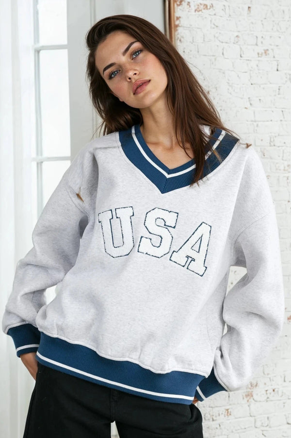 USA Varsity Graphic Sweatshirt
