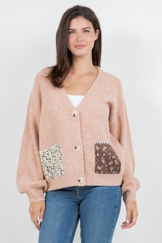 Flower Patch Pocket Cardigan