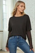 T-Shirt with Lace Sleeves