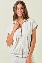 Zip Front Utility Jacket