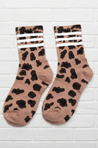 Leopard Crew Socks