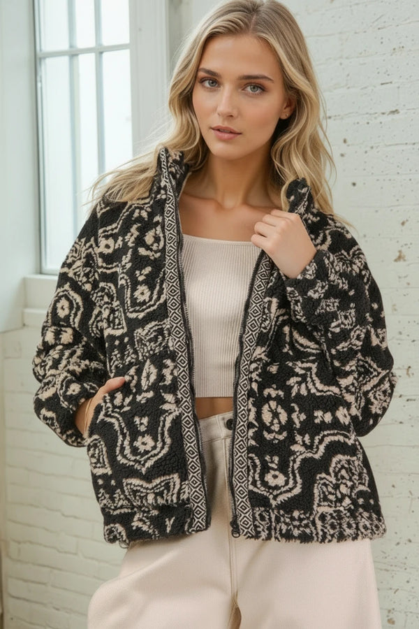 Sherpa Printed Jacket