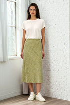 Floral Print Midi Skirt