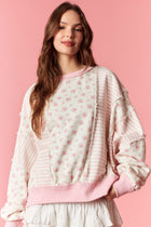 Ditsy Floral Mix Print Sweatshirt