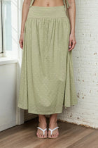 Clip Dot Skirt - Olive