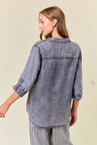 Chambray Relaxed Button Down Shirt
