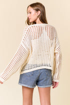 Crochet Knit Cardigan - Off White