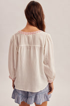 Ditsy Floral Embroidered Blouse
