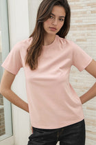 Relaxed Slim Fit Tee - Dusty Pink
