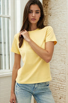 Relaxed Slim Fit Tee - Dusty Yellow
