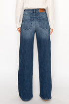Mia High Rise Cuffed Wide Leg Jeans