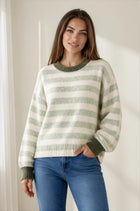 Soft Stripe Pullover Sweater