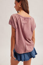 Lace Detail Short Sleeve Top