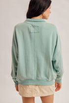 Half Placket Terry Pullover