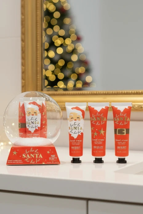 Snow Globe Santa Hand Cream Trio