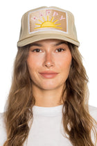 Patch Front Trucker Hat - Happy Sun