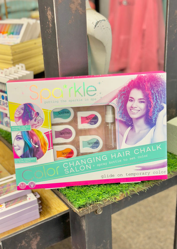 Hair Chalk & Spray Bottle Set
