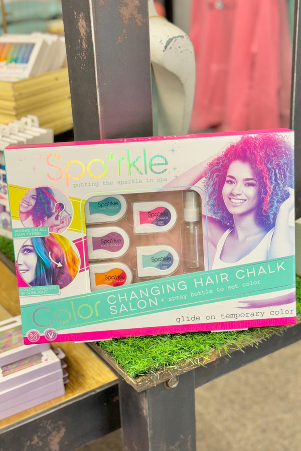 Hair Chalk & Spray Bottle Set