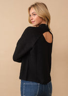 Solid Open Back Sweater