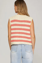 Button Front Sweater Vest