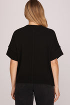 Classic Short‑Sleeve Knit Sweater