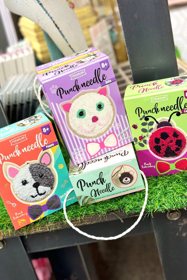 DIY Punch Needle Embroidery Set - 5 Animals