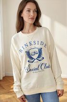 Rinkside Social Club Garment Dyed Crew - Ivory/Blue