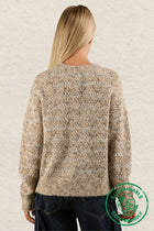 Wave Striped Sweater - Oatmeal