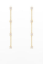 Crystal Chain Dangle Earrings