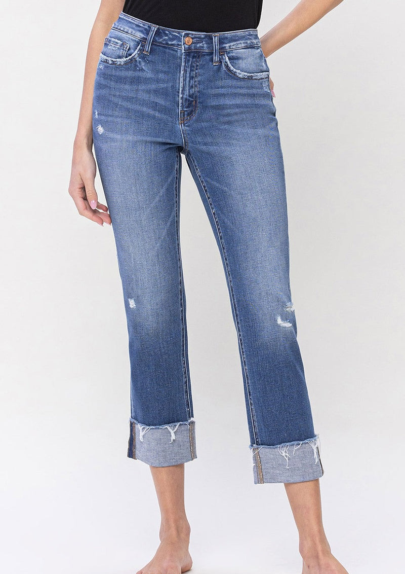 Amanda High Rise Crop Jeans