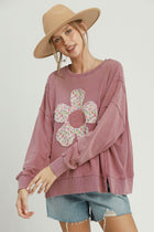 Floral Patchwork Oversized Sweatshirt