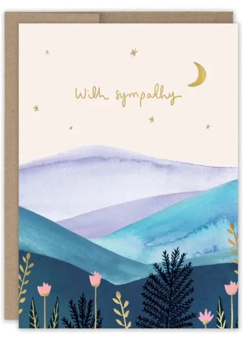 Mountain Landscape - Sympathy Card