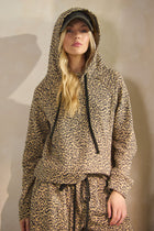 Leopard Print French Terry Hoodie