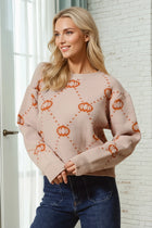 Geo Pumpkin Sweater
