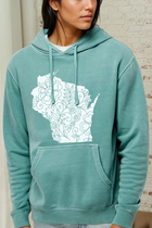 Garment Dyed WI Hoodie - Teal