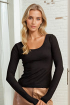 Butter Long Sleeve Top - Black