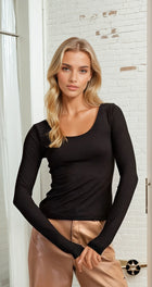 Butter Long Sleeve Top - Black