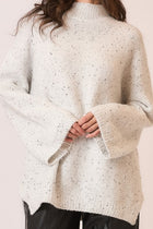 Speckled Pullover Sweater - Off White