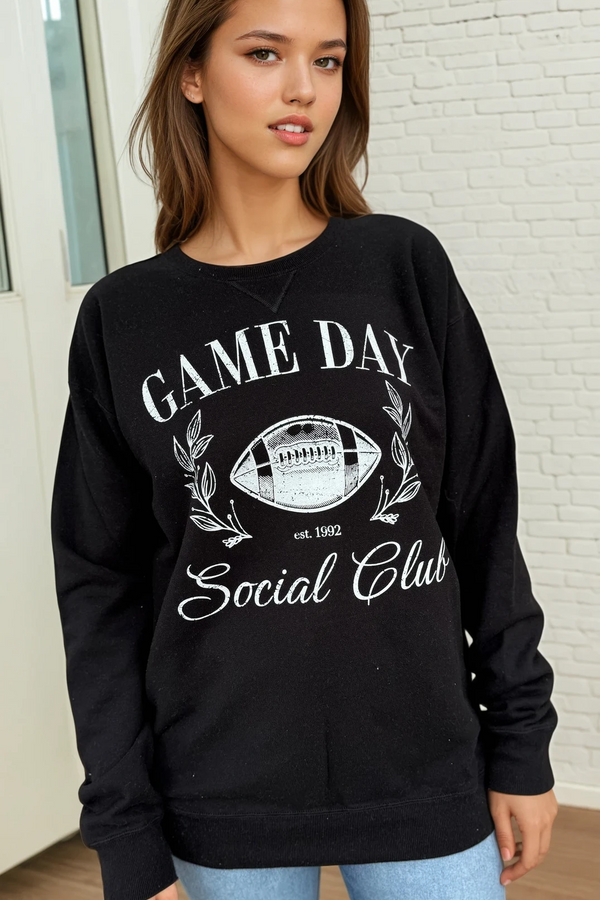 Garment Dyed Crew - Game Day Social Club