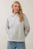 Patchwork Sleeve Hoodie