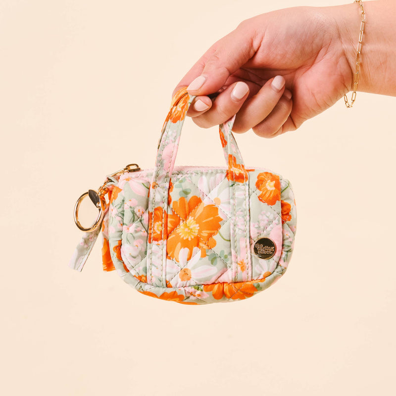 Itty Bitty Duffle Bag Charm-Bouquet Beauty Sage