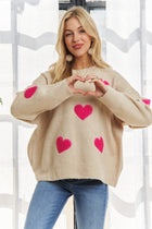 Fuzzy Heart Sweater